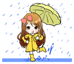 Minny cute girl sticker #13425190