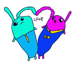 usagi-desusi-osusi sticker #13425250