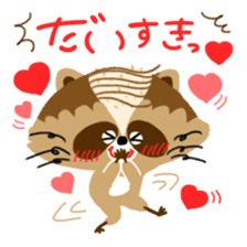 Mustache Raccoon 2 sticker #13426339