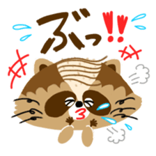 Mustache Raccoon 2 sticker #13426343
