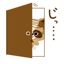 Mustache Raccoon 2 sticker #13426344