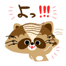 Mustache Raccoon 2 sticker #13426354