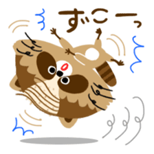 Mustache Raccoon 2 sticker #13426356