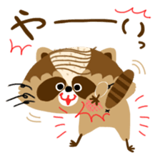 Mustache Raccoon 2 sticker #13426358