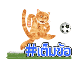Cat Football sticker #13426860