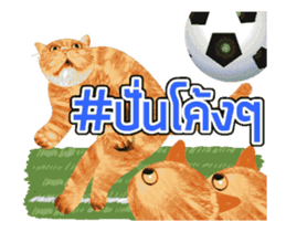 Cat Football sticker #13426863