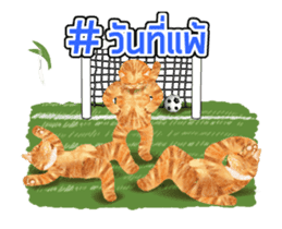 Cat Football sticker #13426876