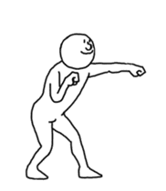 The person who moves very much sticker #13426912