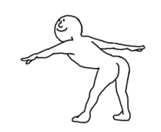 The person who moves very much sticker #13426914