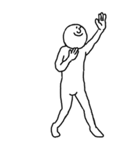 The person who moves very much sticker #13426924