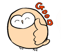 Menchan of tyto alba sticker #13427012