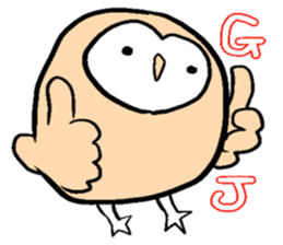 Menchan of tyto alba sticker #13427014