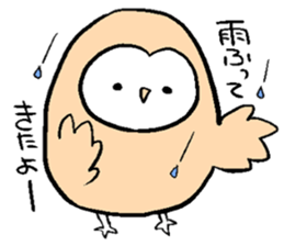 Menchan of tyto alba sticker #13427015