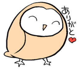 Menchan of tyto alba sticker #13427017