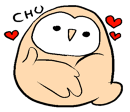 Menchan of tyto alba sticker #13427026