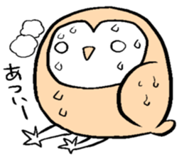 Menchan of tyto alba sticker #13427032