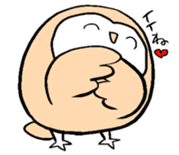 Menchan of tyto alba sticker #13427033