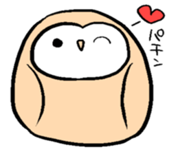 Menchan of tyto alba sticker #13427037