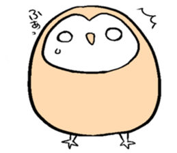 Menchan of tyto alba sticker #13427041