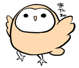 Menchan of tyto alba sticker #13427042