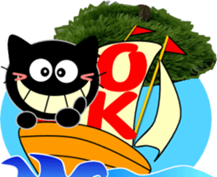 Friends of cute cat-12 sticker #13427160