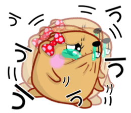 Kyapibara women's LOVE sticker #13427208