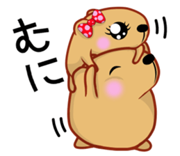 Kyapibara women's LOVE sticker #13427217