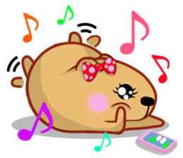 Kyapibara women's LOVE sticker #13427218