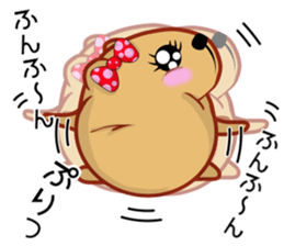 Kyapibara women's LOVE sticker #13427221