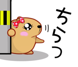 Kyapibara women's LOVE sticker #13427226