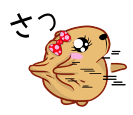 Kyapibara women's LOVE sticker #13427228