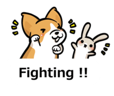 Corgi Dog Kaka - Office Murmurs sticker #13427436