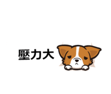 Corgi Dog Kaka - Office Murmurs sticker #13427444