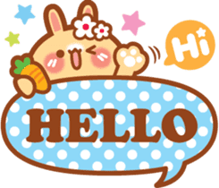 Rabbit -niu niu makes her debut! sticker #13427750