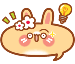 Rabbit -niu niu makes her debut! sticker #13427754