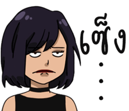 Frisky rock girl sticker #13427926