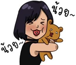 Frisky rock girl sticker #13427931