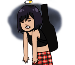 Frisky rock girl sticker #13427952