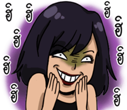 Frisky rock girl sticker #13427956