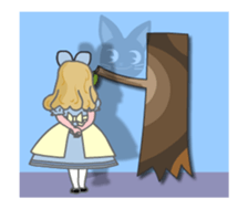 Alice's Adventures in Wonderland card sticker #13428122