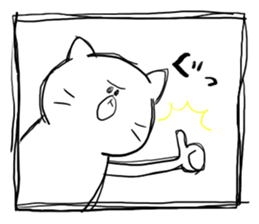 Is she a cat? sticker #13428353