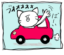 Is she a cat? sticker #13428356