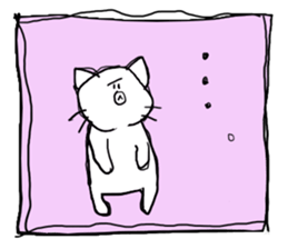 Is she a cat? sticker #13428357