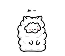 Soft and white creature part5 sticker #13429372