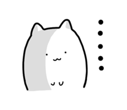 Soft and white creature part5 sticker #13429380