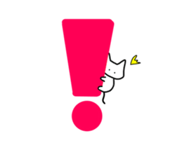 Lazy White Cat sticker #13429490