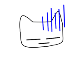 Lazy White Cat sticker #13429507