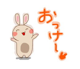 It is a rabbit nonchalantly Number2 sticker #13429659