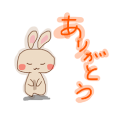 It is a rabbit nonchalantly Number2 sticker #13429661