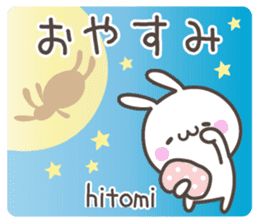 HITOMI's basic pack,cute rabbit sticker #13430467